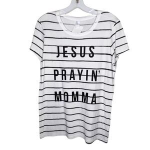 Ruby's Rubbish "Jesus Prayin' Momma" T-Shirt nwt